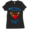 red nosed bear Ladies Fitted T-Shirt