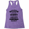 Super Cool Granny Of A Freaking Awesome Granddaughter Racerback Tank