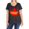 canada strong Ladies Curvy T-Shirt