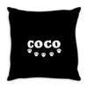 loco coco skul Throw Pillow