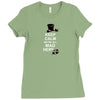 keep calm, we're all mad here Ladies Fitted T-Shirt