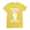 introverts unite separately in your own homes Ladies Fitted T-Shirt