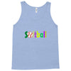 softball neon rhinestud Tank Top