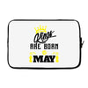 Kings Are Born In May Laptop cover