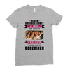 Never Underestimate A Man Who Watches Friends And Was Born in December Ladies Fitted T-Shirt