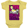 the beateggs !!! purple Baby Onesie