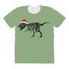 t rex skeleton santa claus All Over Women's T-shirt