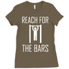 reach for the bars Ladies Fitted T-Shirt