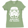 support the troops Ladies Fitted T-Shirt