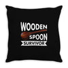 Wooden Spoon Survivor Throw Pillow