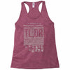 political illiteracy Racerback Tank