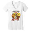 posh pizza (colab with rpadame) Women's V-Neck T-Shirt