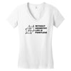 without geometry life is pointless funny math school science nerd geek Women's V-Neck T-Shirt
