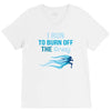 i run to burn off the crazy V-Neck Tee