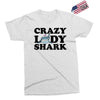 crazy lady shark Exclusive T-shirt