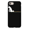 unicorn scooting on the floor iPhone 8 Case