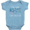 i'm a good nurse i just cuss a lot Baby Bodysuit