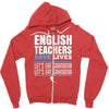 english teacher save lives Zipper Hoodie