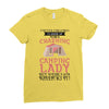 camping lady Ladies Fitted T-Shirt