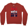 red white and brew Crewneck Sweatshirt