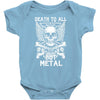 death to all but metal Baby Onesie