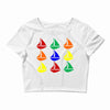 color ful Crop Top