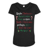 maybe christmas Maternity Scoop Neck T-shirt