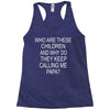 who are these children (2) Racerback Tank