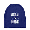 normal is boring tie dye Baby Beanies