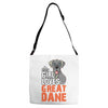 This Girl Loves Her Great Dane Adjustable Strap Totes