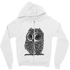owl on athletic Zipper Hoodie
