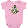 lets rock!!! black Baby Onesie