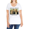 Grant Wood American Gothic Ladies Curvy T-Shirt