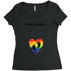 Worth The Wait Baby Foot Women's Triblend Scoop T-shirt