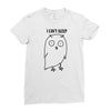 i can't sleep Ladies Fitted T-Shirt