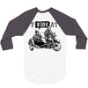 frideay white 3/4 Sleeve Shirt