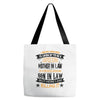 Super Cool Mother In Law Of A Freaking Awesome Son In Law Tote Bags