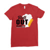 Butt Out Lung Cancer Awareness Ladies Fitted T-Shirt