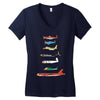 angry planes Women's V-Neck T-Shirt