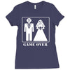 wedding funny game over Ladies Fitted T-Shirt