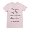 i imagine my life as a series of musical numbers Ladies Fitted T-Shirt