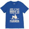 the 8th day god made farmers V-Neck Tee