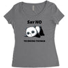 say no to doing things Women's Triblend Scoop T-shirt