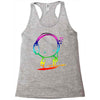 colorful music man Racerback Tank