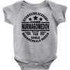 khabib nurmagomedov black logo Baby Bodysuit