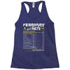 February Girl Facts Aquarius Racerback Tank