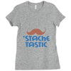 stache tastic Ladies Fitted T-Shirt