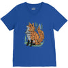 polygon fox graphic V-Neck Tee