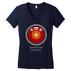 computer says no Women's V-Neck T-Shirt