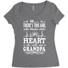 There's This Girl Who Kinda Stole My Heart Grandpa Women's Triblend Scoop T-shirt